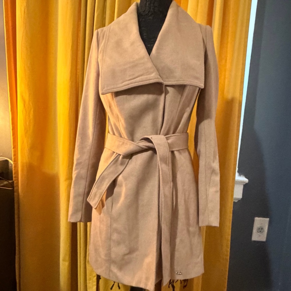Guess Women's Wool Beige Coat
